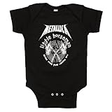 metallica-little Horsemenベビーロンパース カラー: ブラック