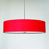 ヨセミテホームDecor sh3007 – 5p-cprs Lyell Forksファミリ5-lightサテンスチールペンダントwith Chili Pepper Redドラムシェード,レッド