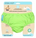 Charlie Banana 889242 Small 2 in 1 Swim Diaper and Training Pants - Shanghai Green by Charlie Banana