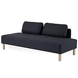 LOWYA （ロウヤ） ソファ ソファー ソファーベッド 3人掛け 北欧風 木脚 幅192cm 奥行78cm おしゃれ ワンルーム ダークグレー