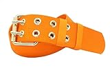 KASAJIMA ５０㎜ダブルピンナイロン 固定式電工ベルト (L, オレンジ)