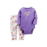Carter's カーターズ　花柄　フローラプリント　長袖ロンパース＆長パンツセット(18か月）