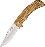Cudeman 95 cm折りたたみナイフ、オリーブウッドハンドル326-l