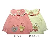 【SiShuNon/シシュノン】衿付プードルフリルTシャツ衿付 プードル フリル 長袖Tシャツ 95 5 ピンク