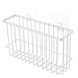 BESTONZON 浴室ラック 壁掛けラック 水切り 収納ラック お風呂用 吸盤収納 防水防潮排水機能 キッチや浴室やトイレ（白）