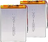 3.7Vリチウムポリマーバッテリー4000MAHゲーム機MP3MP4MP5リチウムバッテリーナビゲーター-2個,2個