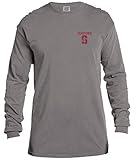 NCAAヴィンテージポスター快適カラー長袖Tシャツ L グレイ