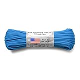 ATWOOD ROPE MFG. アトウッド・ロープ 7Strand 550Lbs パラコード 100フィート MADE IN USA (BLUE)パラコード 4mm 3mm 2mm 万能ロープ