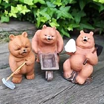 Amazon.co.jp: くまの置物 ダッドベアーお仕事3品セット