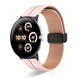 [ReHowy] Google Pixel Watch 4/3 45mm 対応 交換バンド シリコン製 ピクセルウォッチ4 バンド 45mm 弾力性 磁気 バックル付き サイズ調節可能 替えベルト コンパチブル Google Pixel Watch 4 45MM 交換ベルト ピンク