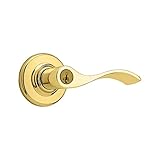 Kwikset 405BL 3 SMT 6AL RCS RLVR 405BL-3S Polished Brass Balboa Balboa Reversible Keyed Entry Door L