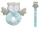 喜びのバンドルPlush Owl andおしゃぶりクリップ