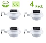 YINGHAO 4 Pack 3-LED Solar Powered Energy Saving Outdoor Light Solar Lamp for Garden Landscape Yard 