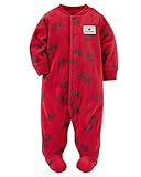 カーターズ Carter's カバーオール 長袖 前開き & ベビー・デポ モスリン ウォッシュクロス Fleece Zip-Up Sleep & Play 9M (67-72cm) [並行輸入品]