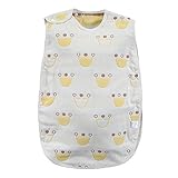 AKC ベビー スリーパー 6重ガーゼ パジャマ コットン 寝袋 赤ちゃん 出産祝い (カンムリ)