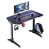 U-POWER ゲーミングデスク [日本メーカー監修] パソコンデスク 幅140cm×奥行60cm PCデスク 勉強机 ワークデスク