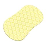 SheetWorld Fitted Bassinet Sheet (Fits Halo Bassinet Swivel Sleeper) - Pastel Yellow Bubbles Woven -