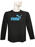 (プーマ) PUMA 長袖Tシャツ ブラックXターコイズブルー FK1616-05 160