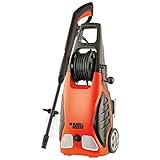ブラックアンドデッカー(BLACK&DECKER) 高圧洗浄機 ワゴンプラス+8m延長高圧ホース オレンジ/黒 PW1700SPE