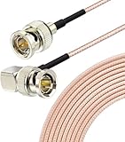 BINGFU 2本入 BNCケーブル HD-SDIケーブル 1m 直角型 75Ω HD-SDI・3G-SDI等対応 4K8K対応品 映像・音声信号 5C 2本入