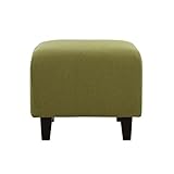 【単品】足置き（オットマン）【LeJOY】スタンダードタイプ モスグリーン 脚：角錐／ナチュラル 【リジョイ】：20色から選べる！カバーリングソファ