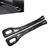 kiolykim 適合トヨタ カローラ 隙間収納 車用 シート隙間クッション 2個入 軽量 COROLLA CROSS Sport Z G S GR GX Z グレード ロゴ付 隙間埋め 落下防止 小物入れ 内装パーツ 車 クッション シートクッション 取り付け簡単 運転席 助手席 滑り止 車用シートアクセサリー（ブラック）