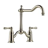 Brizo Tresa 2ハンドルブリッジキッチン蛇口 – レバー .5 62436LF-PN 1