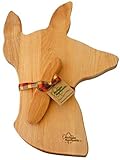 Michigan Mapleworks Whitetail Deer Doe Maple Cutting Cheese Board Gift Set with Cherry Wood Spreader