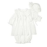 キムラタン 愛情設計 【日本製】セレモニードレス3点セット通年用 ：50cm～70cm オフホワイト (20201)