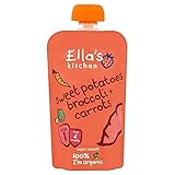 Ella's Kitchen Organic Sweet Potatoes, Broccoli & Carrots 4mth+ (120g) エラのキッチン有機サツマイモ～ブロッコリーと人参4Mth 