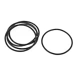 uxcell ゴムOリング　O-リング・ガスケット　シール　ゴム　ブラック　46mm x 50mm x 2mm　5個入り