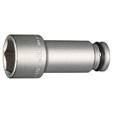 トネ(TONE) インパクト用超ロングソケット 4NV-30L100 差込角12.7mm(1/2") 二面幅30mm