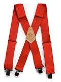 HERITAGE LEATHER(ヘリテージレザー) HEAVY DUTY SUSPENDER RED Red 110