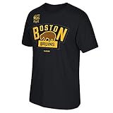 Boston Bruins NHLリーボックブラック2016公式冬クラシックチームロゴ入りロゴTシャツメンズ ブラック