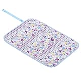 わくわくお食事タイムのベビーランチョンマット・シート　スカンジナビアのフラワーパーク（ブロード地・ラベンダー）　B0602800　日本製