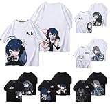 [優れている] Ado アド tシャツ 半袖 ティーシャツ 応援衣装 丸首 肌着 ティーシャツ 半袖 日常服 通気性 インナーシャツ コスプレ衣装 夏服 グッズ 漫画tシャツ カジュアル (XL,白1) [並行輸入品]