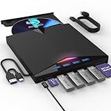 JOOPSHEE 外付けブルーレイドライブ USB 3.0 Type-C 3D Blu RAL ドライブ,DVD/BDプレーヤー 読み取り/書き込み ポータブルブルーレイドライブ ラップトップ用 Windows PC Mac MacBook デスクトップ用