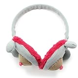 子供 帽子 可愛いくまさんのフィット感良好のサイズ調整付き耳あて キッズ おすましクマさんイヤーマフ 灰