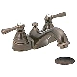 Moen 6101ORB Kingsley Two-Handle Low Arc Bathroom Faucet, Oil Rubbed Bronze [並行輸入品]