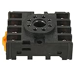SODIAL(R) 新しい8ラウンドピン8ピンPF083Aリレーベースソケット
