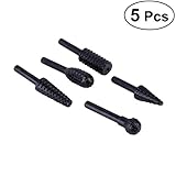 OUNONA 5pcs高炭素鋼メイスデザインルータービットバーロータリーツールスーツ木工彫刻彫刻ロータリツール