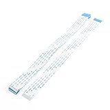 uxcell フレキシブルフラットケーブル　FPCフラットケーブル1mmピッチ　14ピンAWM 20624 80C 60V　柔軟　 200 x 15mm