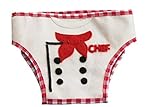 Silk Road Bazaar The Chef Diaper Cover Red/White [並行輸入品]
