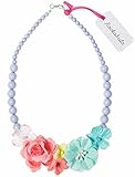 N663Mフラワーレインボーネックレス/ブルー