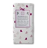 SwaddleDesigns Marquisette Swaddling Blanket, Jewel Tone Little Chickies, Very Berry by SwaddleDesig