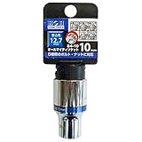 (業務用60個セット) H＆H オールマイティーソケット/作業工具 【4分角】 差込角：12.7mm サイズ：10mm S4-10 〔DIY用品/日曜大工〕