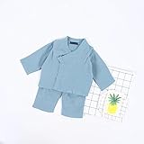 Pojour ベビー服 男の子女の子パジャマ 春秋 子供可愛い綿麻2セット キッズレジャーパジャマ 長袖Ｔシャツ ベビールームウェア 普段着 カジュアル 記念日 プレゼント 出産祝い