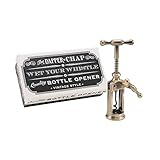(シージービー・ギフトウェア) CGB Giftware Dapper Chap ビンテージスタイル ワインオープナー ボトルオープナー (ワンサイズ) (ブラス)