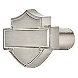 Harley-Davidson® Bar & Shield Logo Brushed Nickel Door & Drawer Knob HDL-10113ハーレーダビッドソン®バー＆シールドロゴブラ