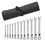 GearWrench 85698R 12 Piece XL Locking Flex-Head Ratcheting Combination Wrench Set, Metric - Wrench R